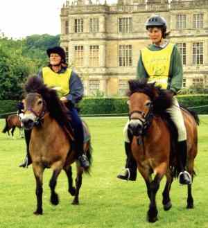 Exmoor Pilgrims entering the ring at Longleat House